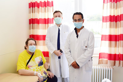 Bild mit Patient und behandelnden Ärzten zur Impellapumpe