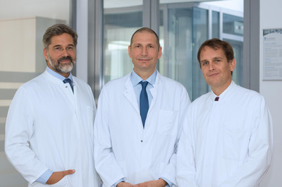 Prof. Heidenhain, Dr. Müller und Prof. Heine (v.l.) sind neue Chefärzte im Agaplesion Markus Krankenhaus (© AGAPLESION FRANKFURTER DIAKONIE KLINIKEN). 