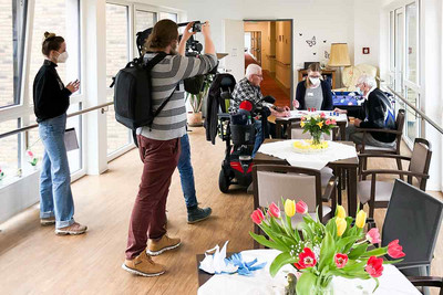 Videodreh im Haus Stadtgarten